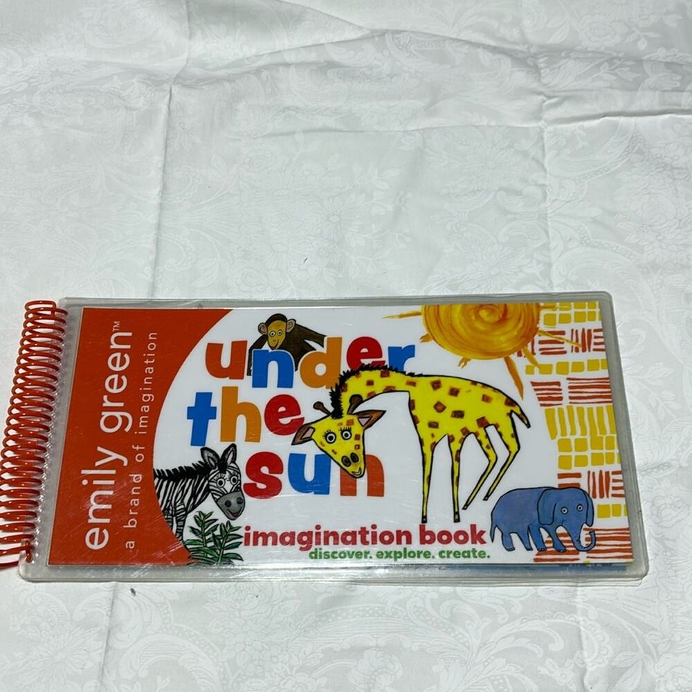 Emily Green”Under The Sun”interactive wipe away coloring book animal doodle book